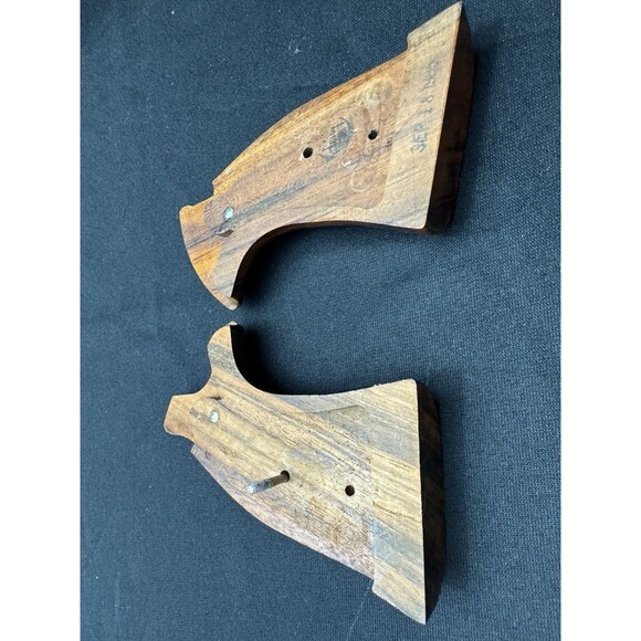 Uesd FACTORY SMITH & WESSON K FRAME MAGNA GRIPS SQUARE BUTT WOOD - Picture 11 of 11